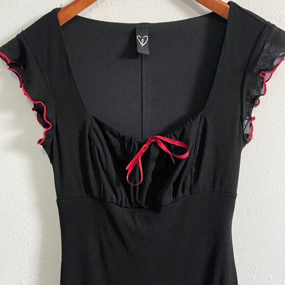 Black and red mini dress - Picture 5 of 5